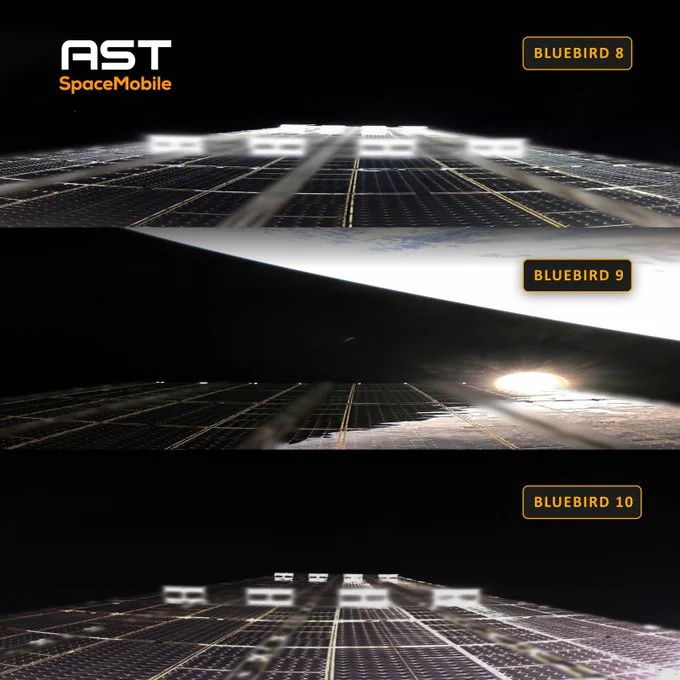 AST SpaceMobile ปล่อยดาวเทียม BlueBird 8-10 สู่ LEO